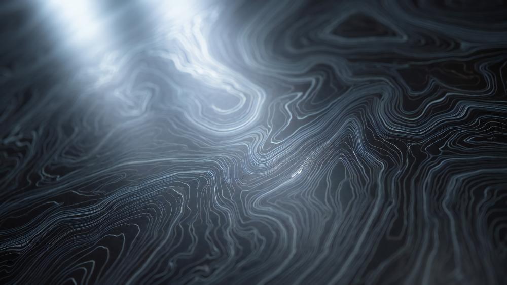 Liquid Shadows in Silver Currents wallpaper