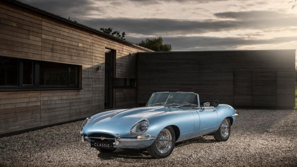 Classic Jaguar E Type Zero Elegance wallpaper