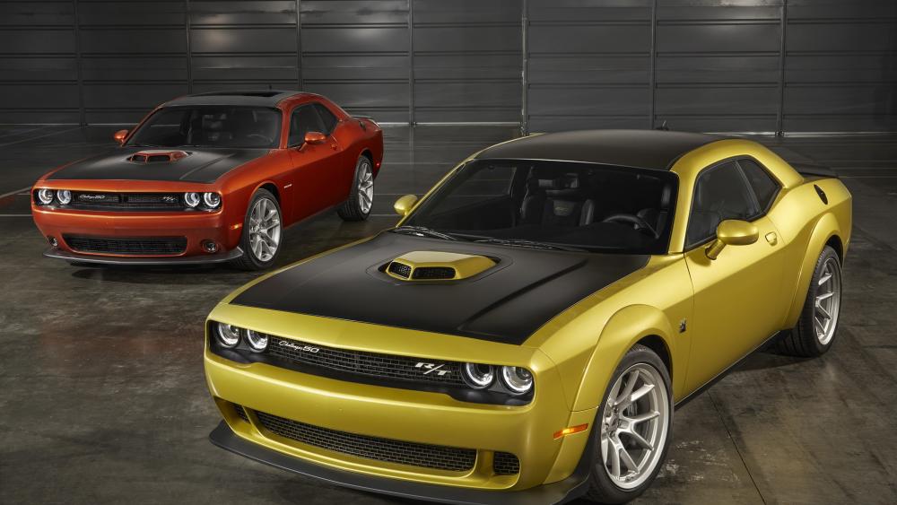 Dodge Challenger Muscle Duo wallpaper