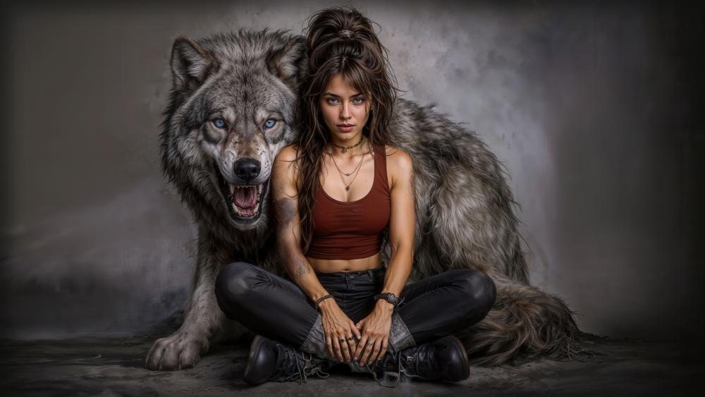 Wolf Guardian Spirit wallpaper