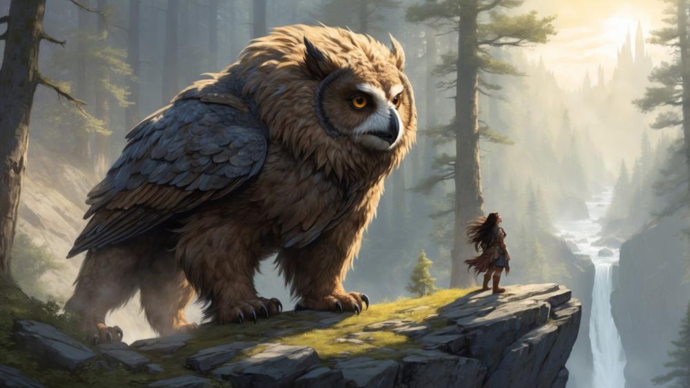 Epic Guardian Owl Overwatch wallpaper