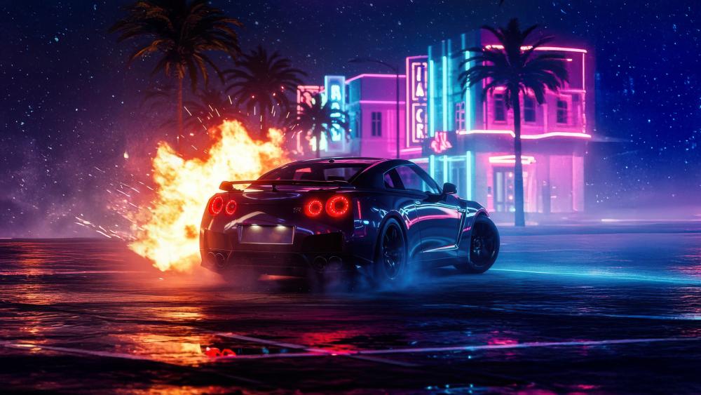 Midnight Neon GT Escape wallpaper