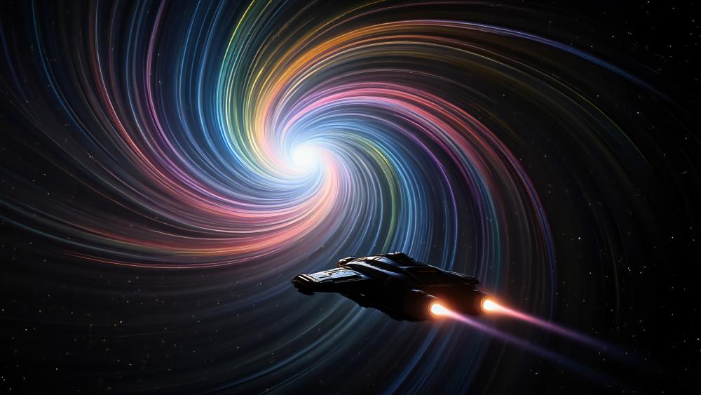 Wormhole Aperture wallpaper
