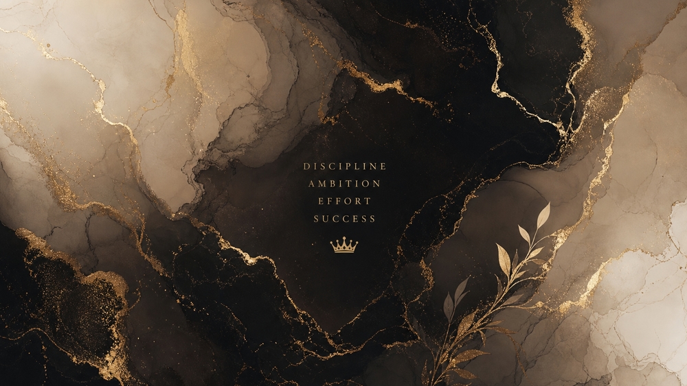 Elegant Marble Quote of Ambition wallpaper