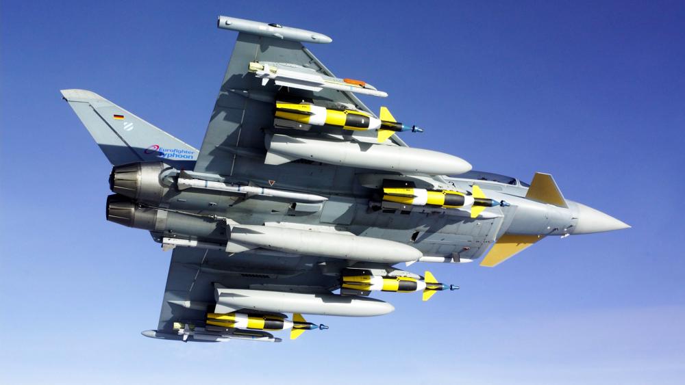 Eurofighter Typhoon in Flight wallpaper