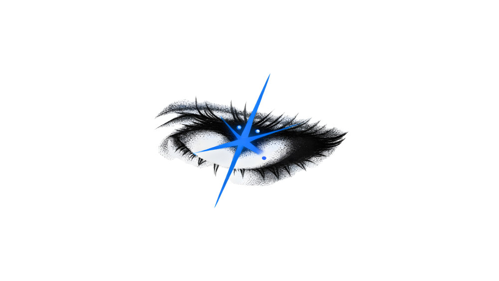 Celestial Eye on White wallpaper