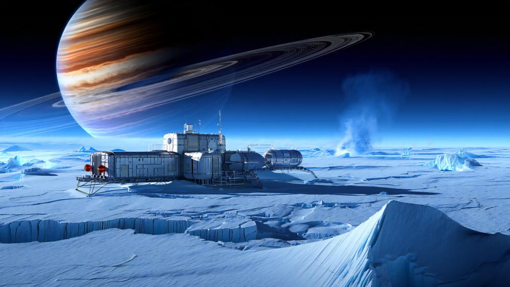 Frozen Horizon Outpost wallpaper