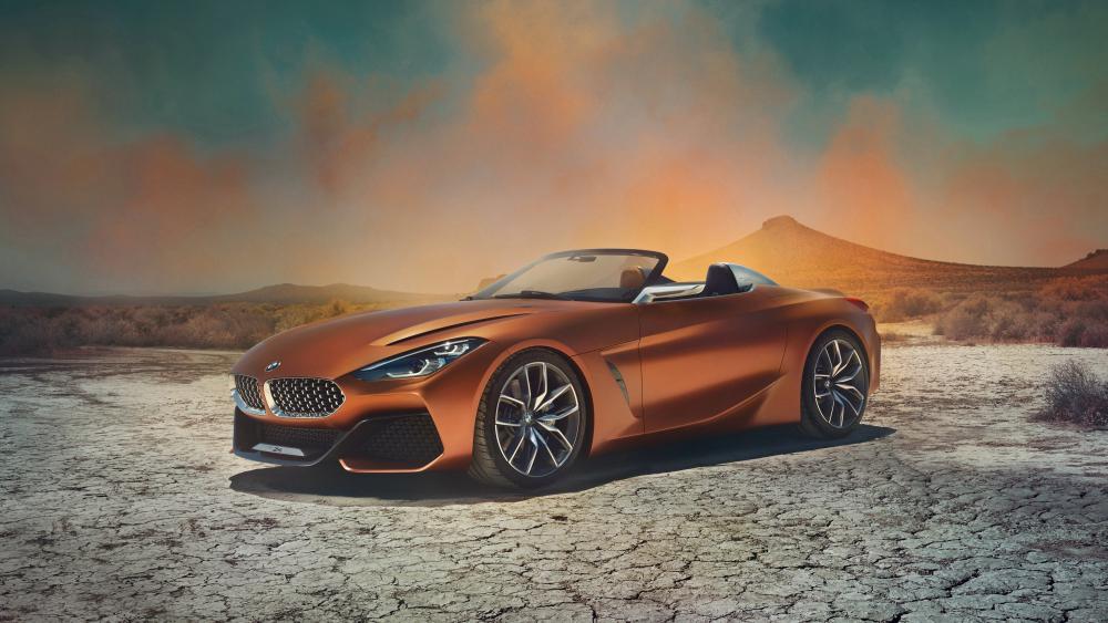 Desert Sunset BMW Z4 Roadster wallpaper