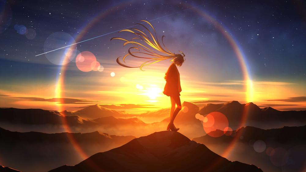 Sunrise Over the Silent Peaks wallpaper