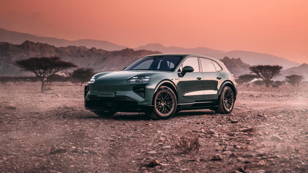 Porsche Cayenne Turbo Electric Desert Drive wallpaper