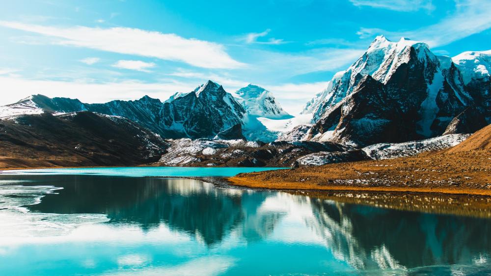 Gurudongmar Lake Alpine Serenity wallpaper