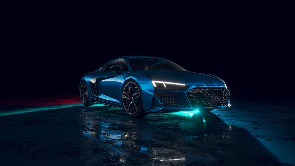Neon Audi R8 Glow wallpaper