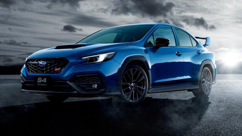 Subaru WRX S4 STI Sport in Blue wallpaper