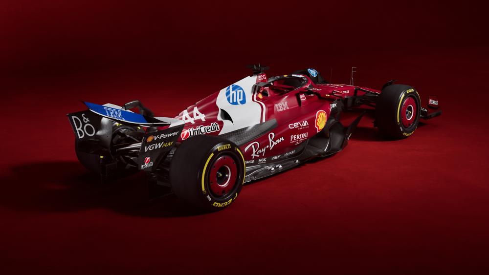 Ferrari F1 in Crimson Spotlight wallpaper