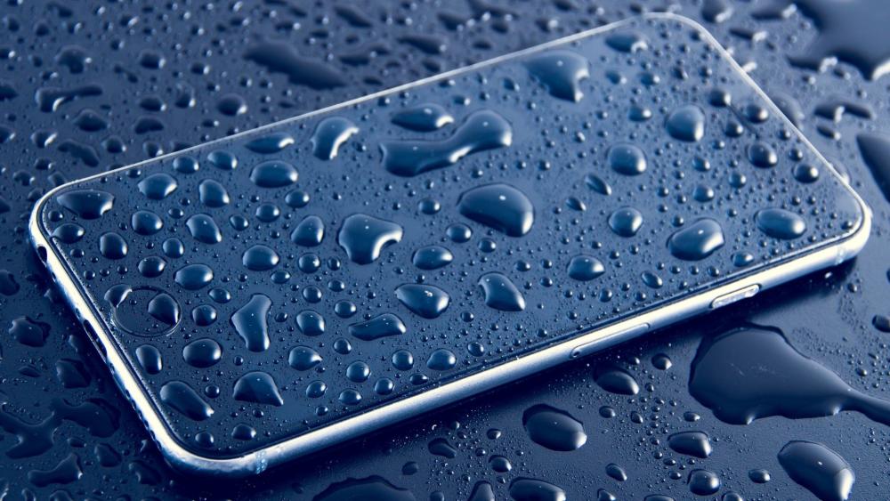 Rain Kissed Smartphone Surface wallpaper