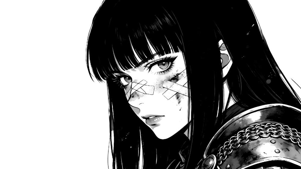 Gothic Warrior Anime Portrait wallpaper