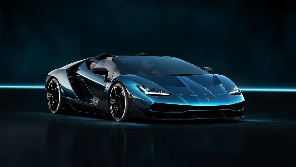 Lamborghini Centenario Roadster Blue Glow wallpaper