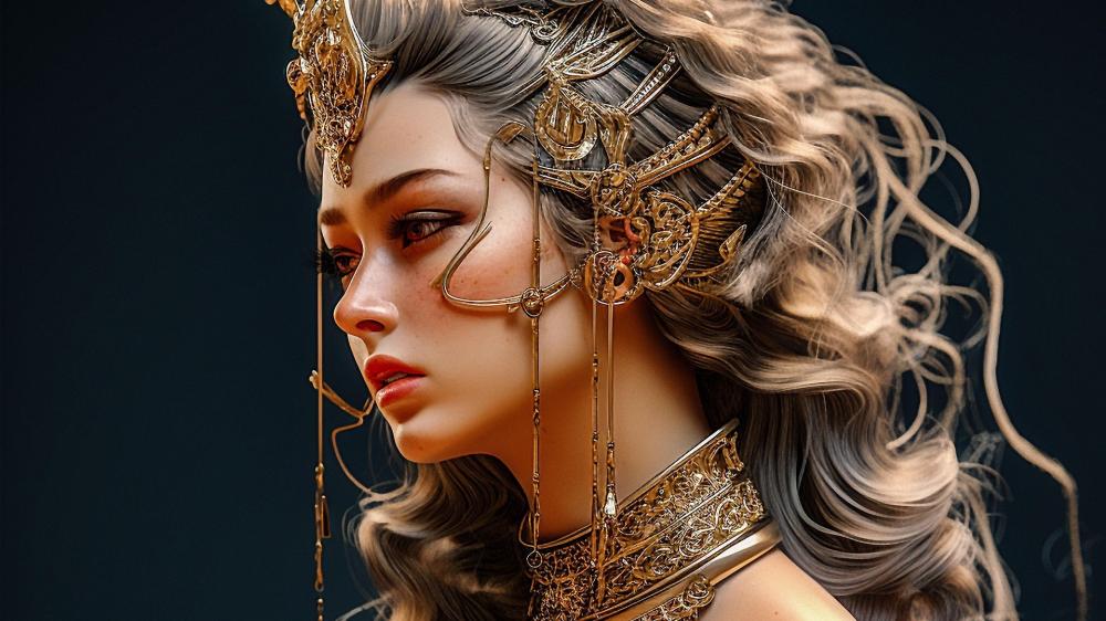 Celestial Queen of the Ancient Realm wallpaper