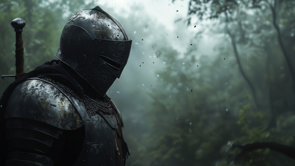 Silent Sentinel in the Mist wallpaper