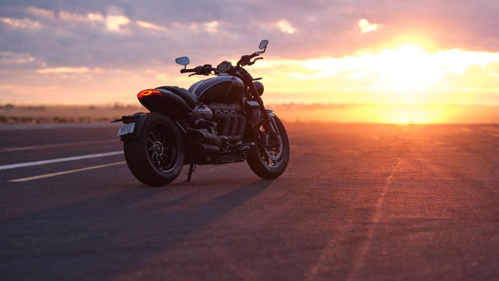 Triumph Rocket 3 GT Sunset Ride wallpaper