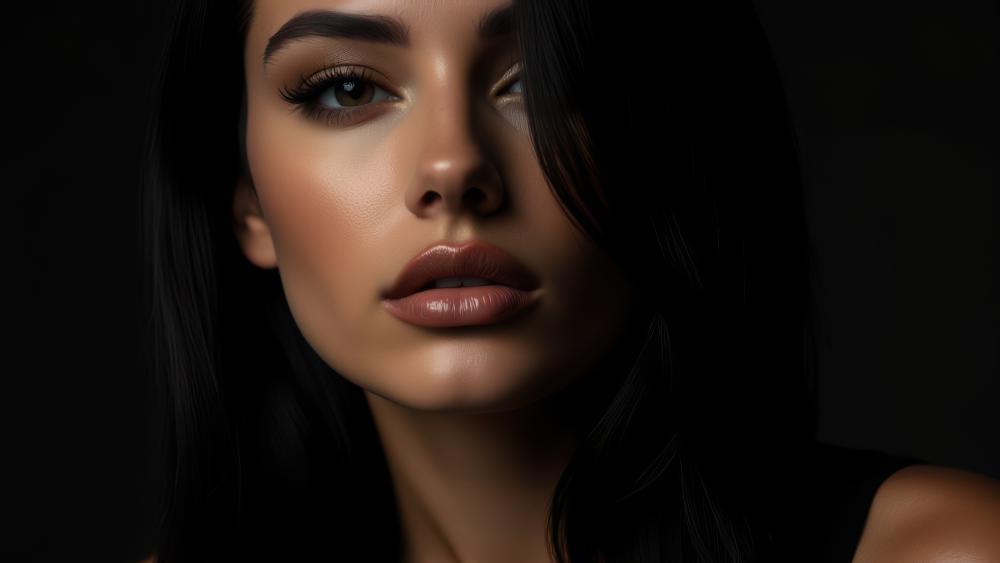 Elegant Portrait in Soft Shadow wallpaper