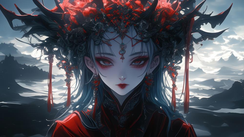 Gothic Moon Empress wallpaper