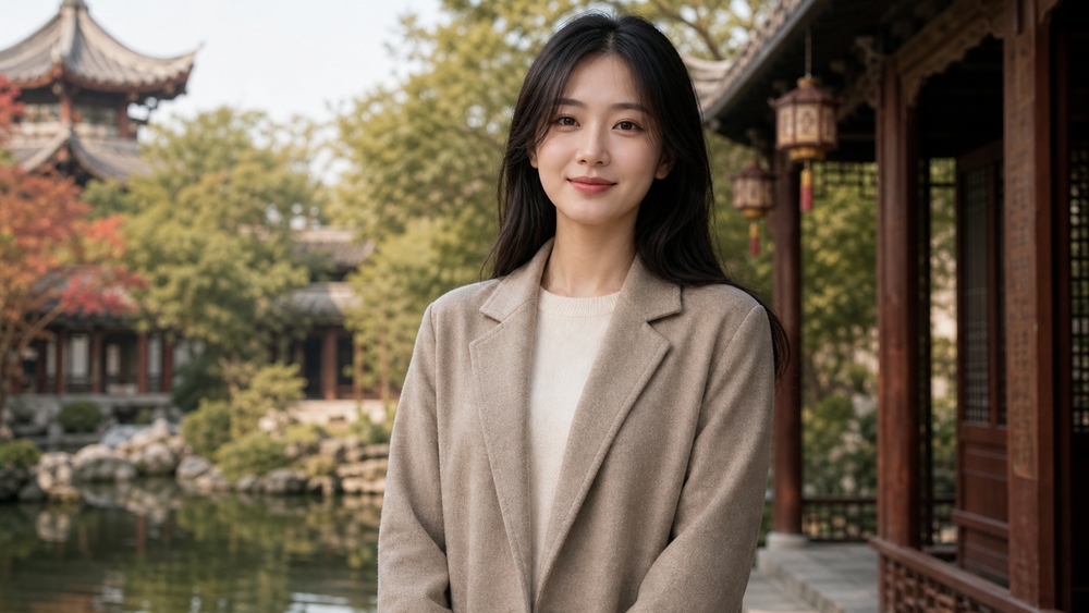 Tranquil Pagoda Courtyard Portrait wallpaper