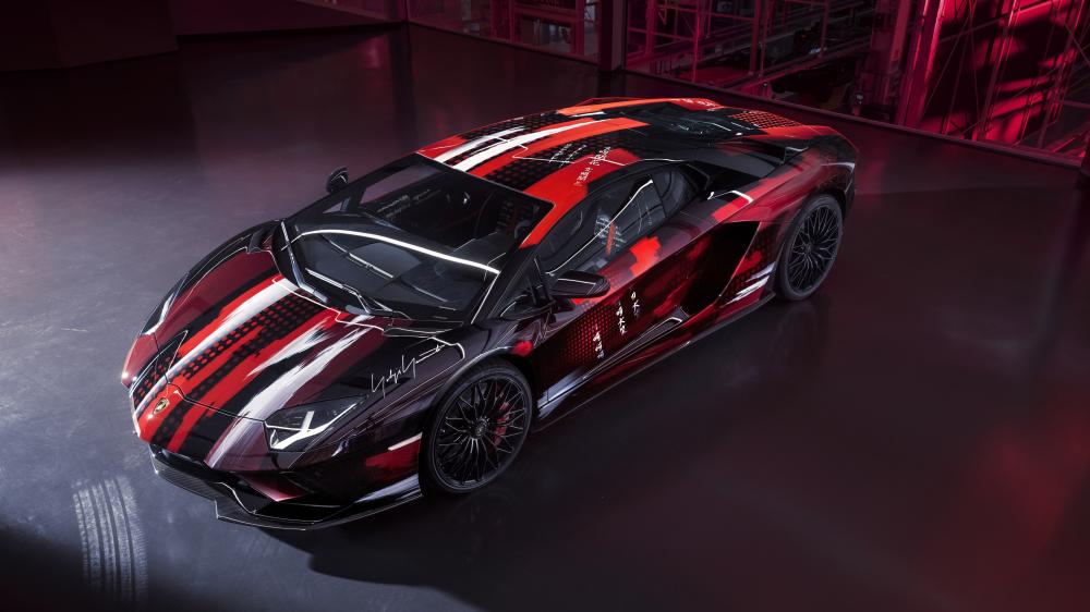 Lamborghini Aventador S Racing Glow wallpaper