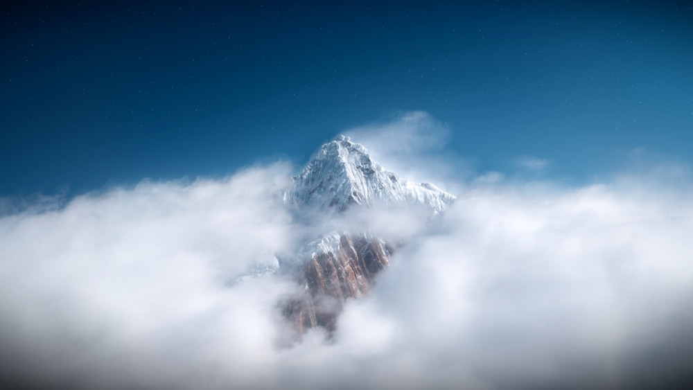 Everest Above the Sea of Clouds wallpaper