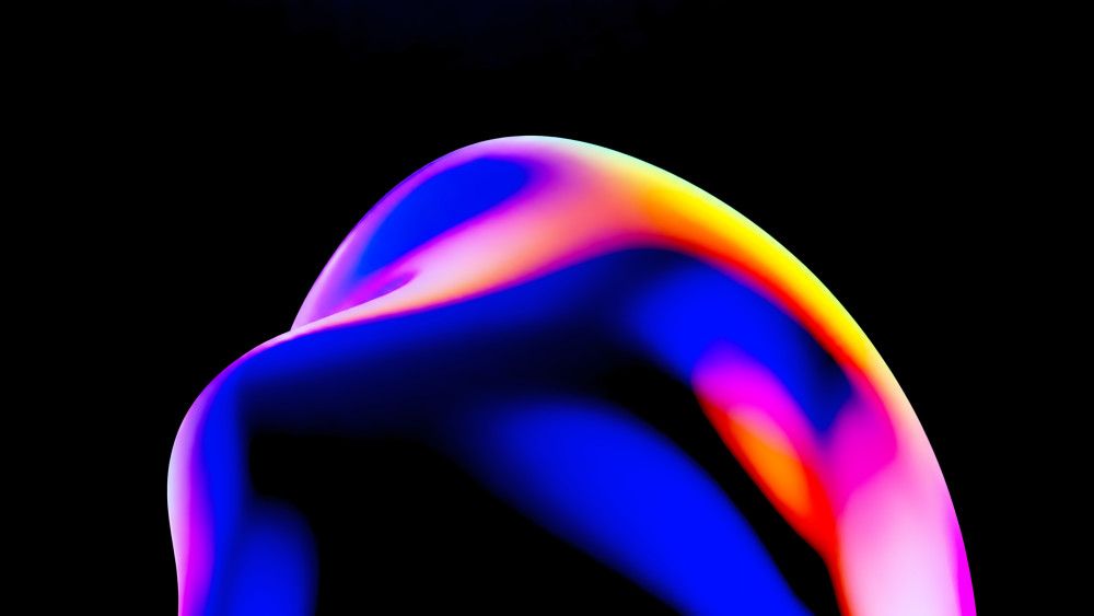 Neon Fluid Wave wallpaper