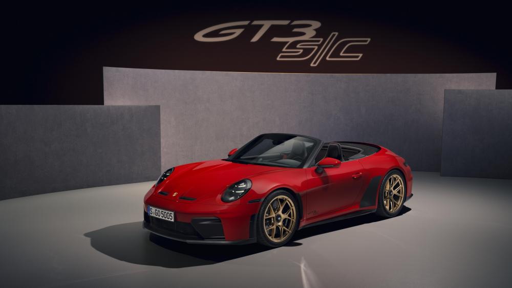 Red Porsche 911 GT3 RS Showcase wallpaper