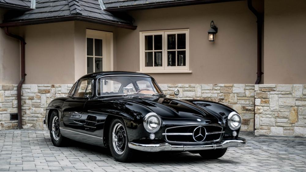 Mercedes-Benz 300SL Black Grand Tourer wallpaper