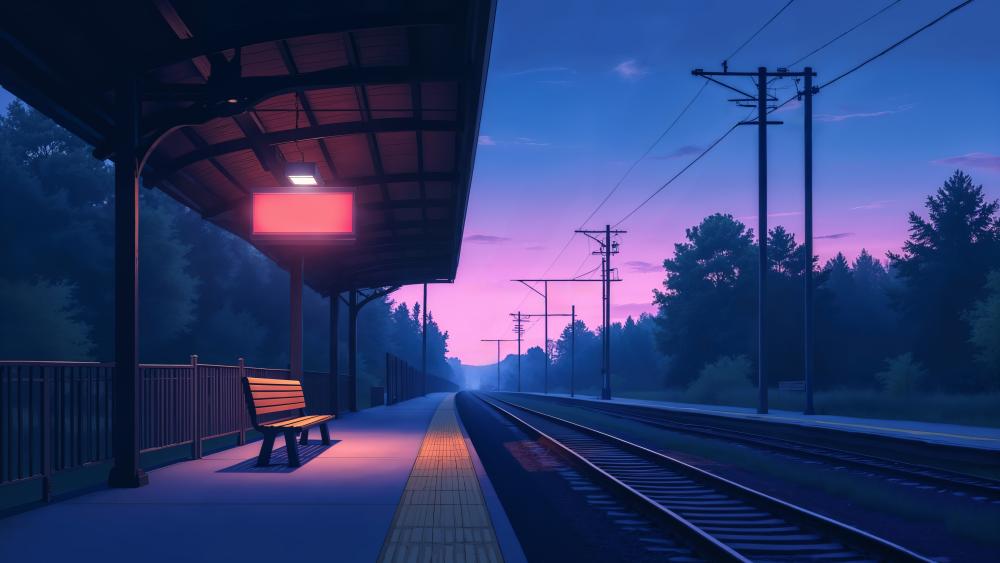 Twilight Station Serenity wallpaper