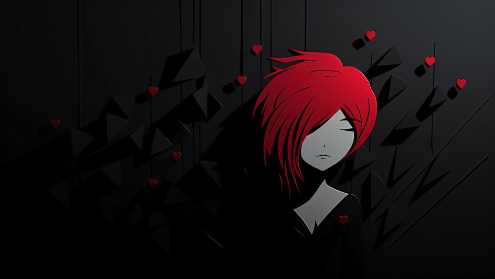 Silent Crimson Heart wallpaper