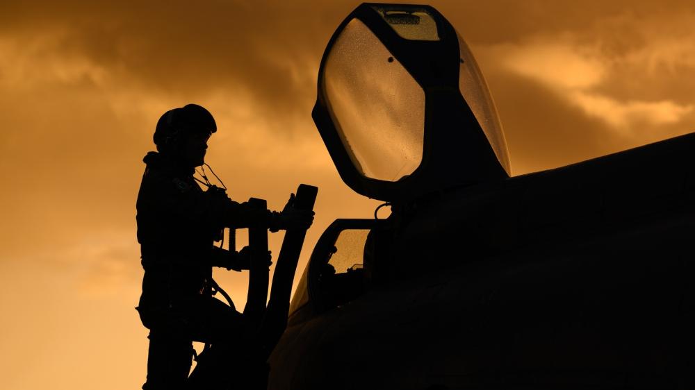 Stealth Military Aircraft Silhouette wallpaper