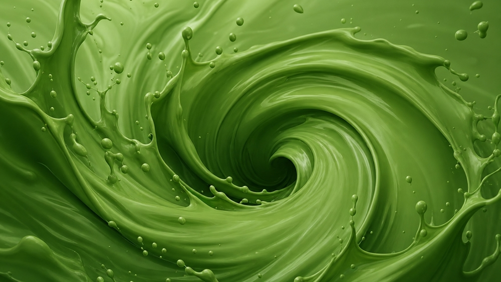 Emerald Liquid Vortex wallpaper