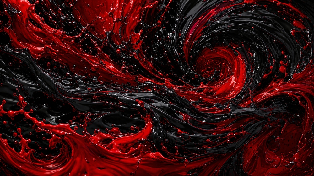 Crimson Vortex of Liquid Shadows wallpaper