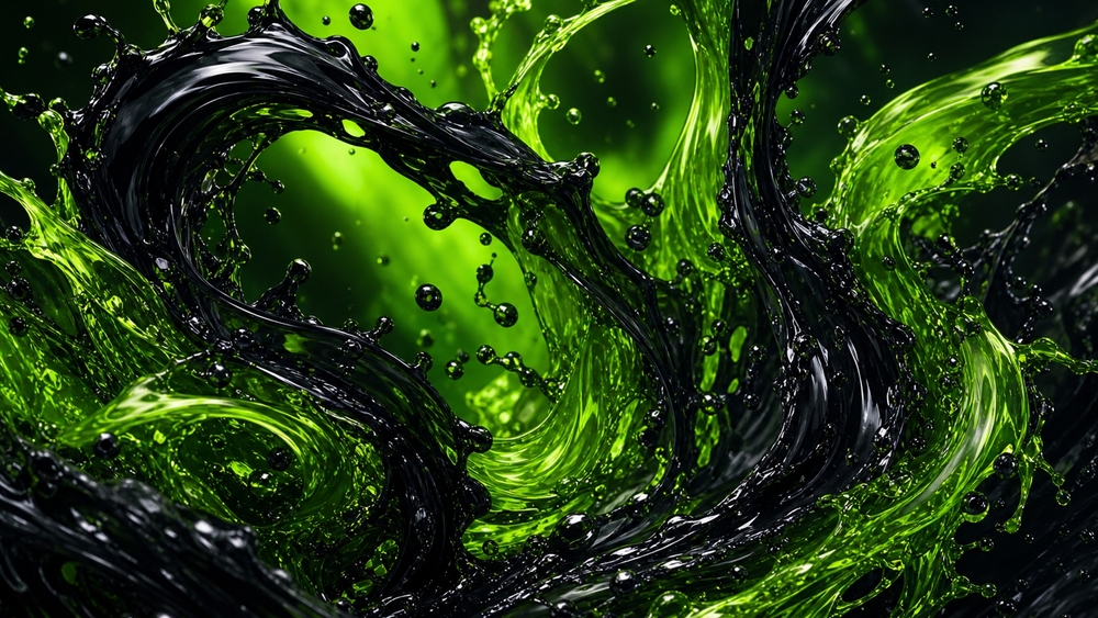 Neon Vortex Liquid Swirls wallpaper