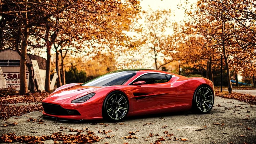 Aston Martin DBX Autumn Elegance wallpaper