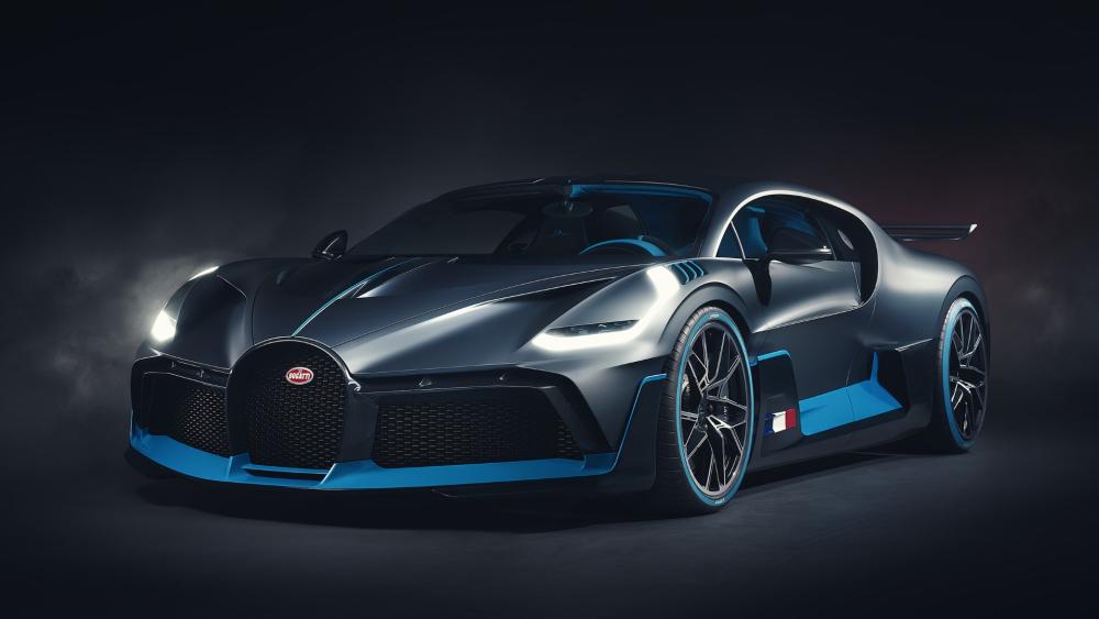 Dark Bugatti Chiron Spotlight wallpaper