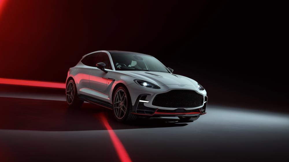 Aston Martin DBX S in Neon Spotlight wallpaper