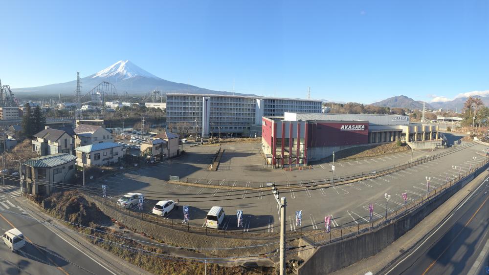 Mount Fuji Overlooking Japanese Cityscape wallpaper