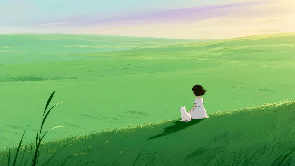 Quiet Summer Meadow Dream wallpaper