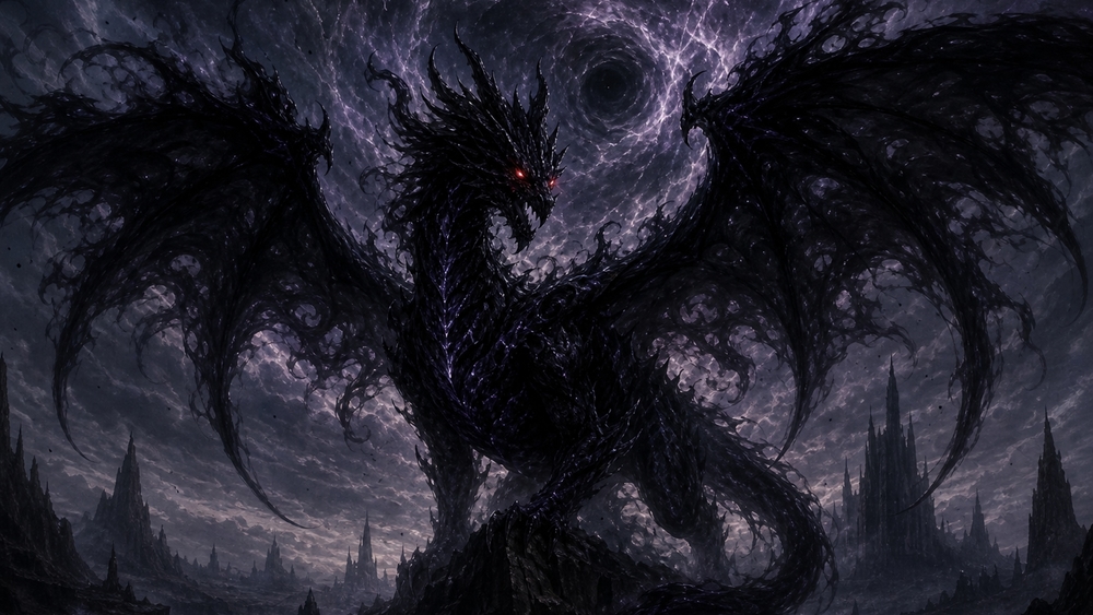 Shadow Serpent of the Eclipse wallpaper