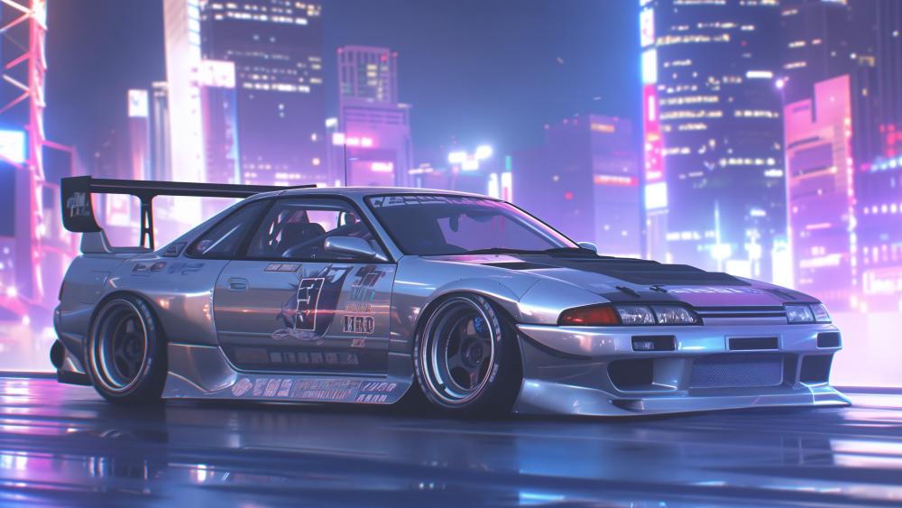 Cyberpunk Skyline Dream wallpaper