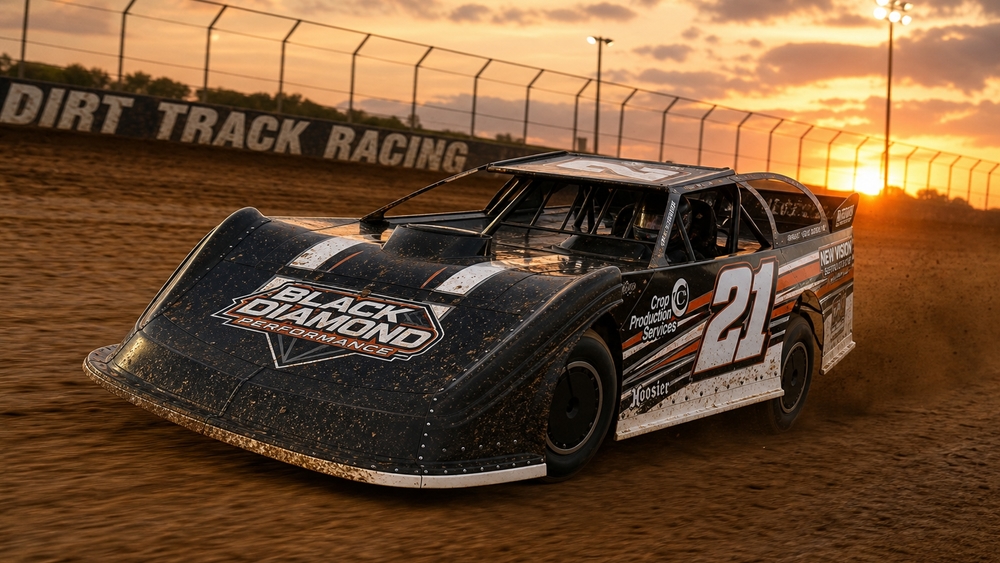 Sunset Dirt Track Thunder wallpaper