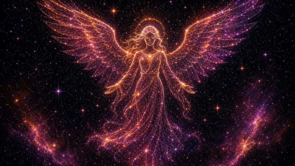 Celestial Angel of Stardust wallpaper