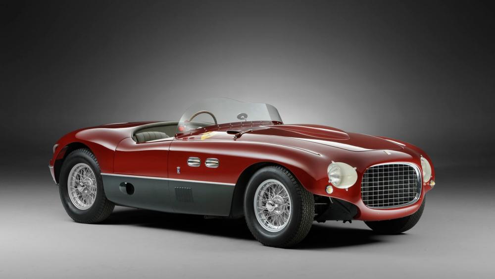 Vintage Ferrari Spyder in Studio Light wallpaper