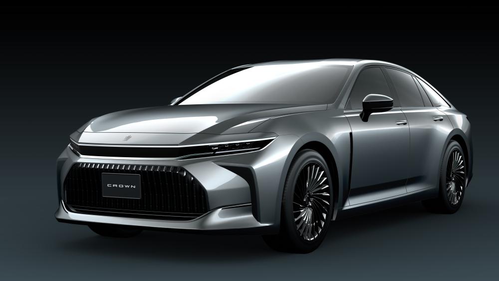 Toyota Crown Prototype in Sleek Metallic Silver wallpaper