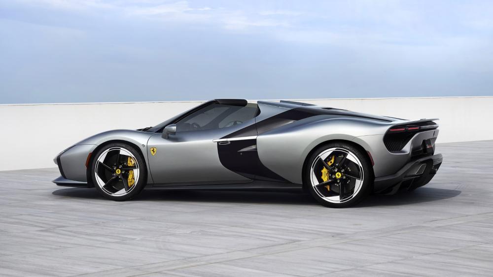 Ferrari HC25 Silver Supercar Elegance wallpaper